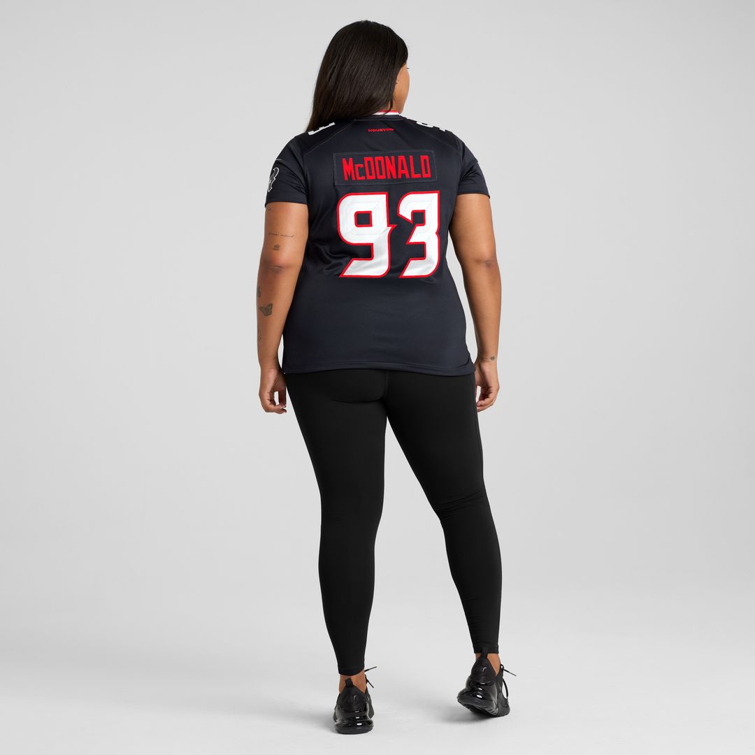 Kayden McDonald Houston Texans Women's Team Game Jersey - Navy