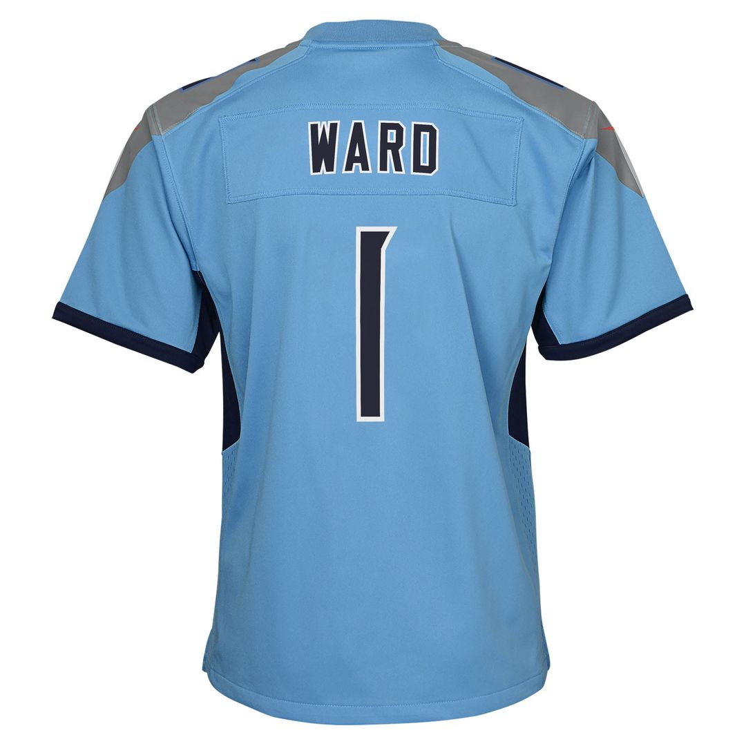 Cameron Ward Tennessee Titans Youth Team Game Jersey - Light Blue