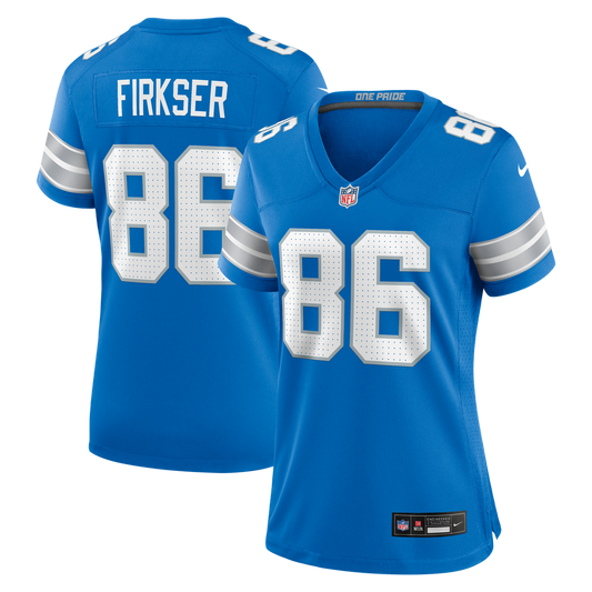 Anthony Firkser Detroit Lions Women's Team Game Jersey - Blue