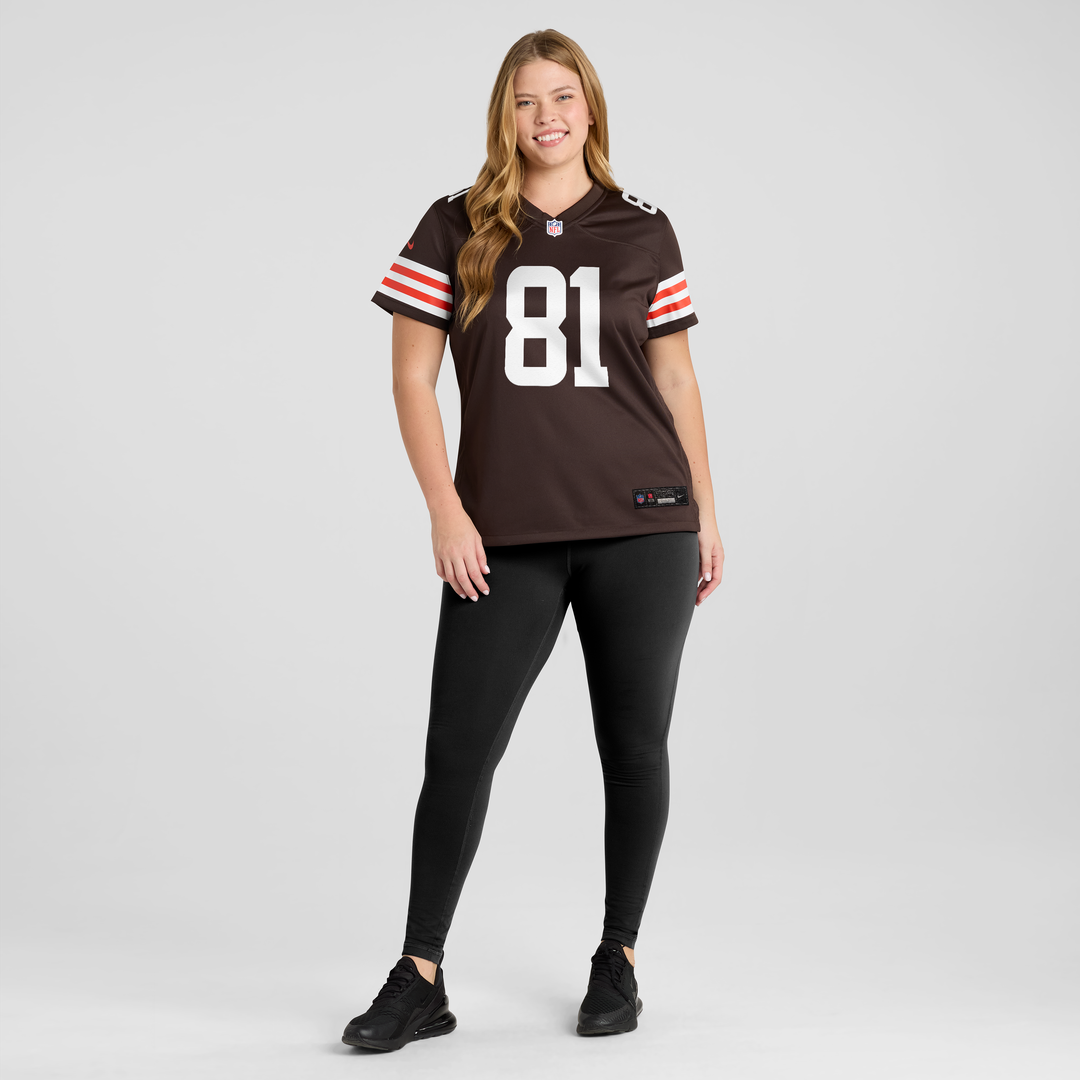 Luke Floriea Cleveland Browns Women's Team Game Jersey - Brown