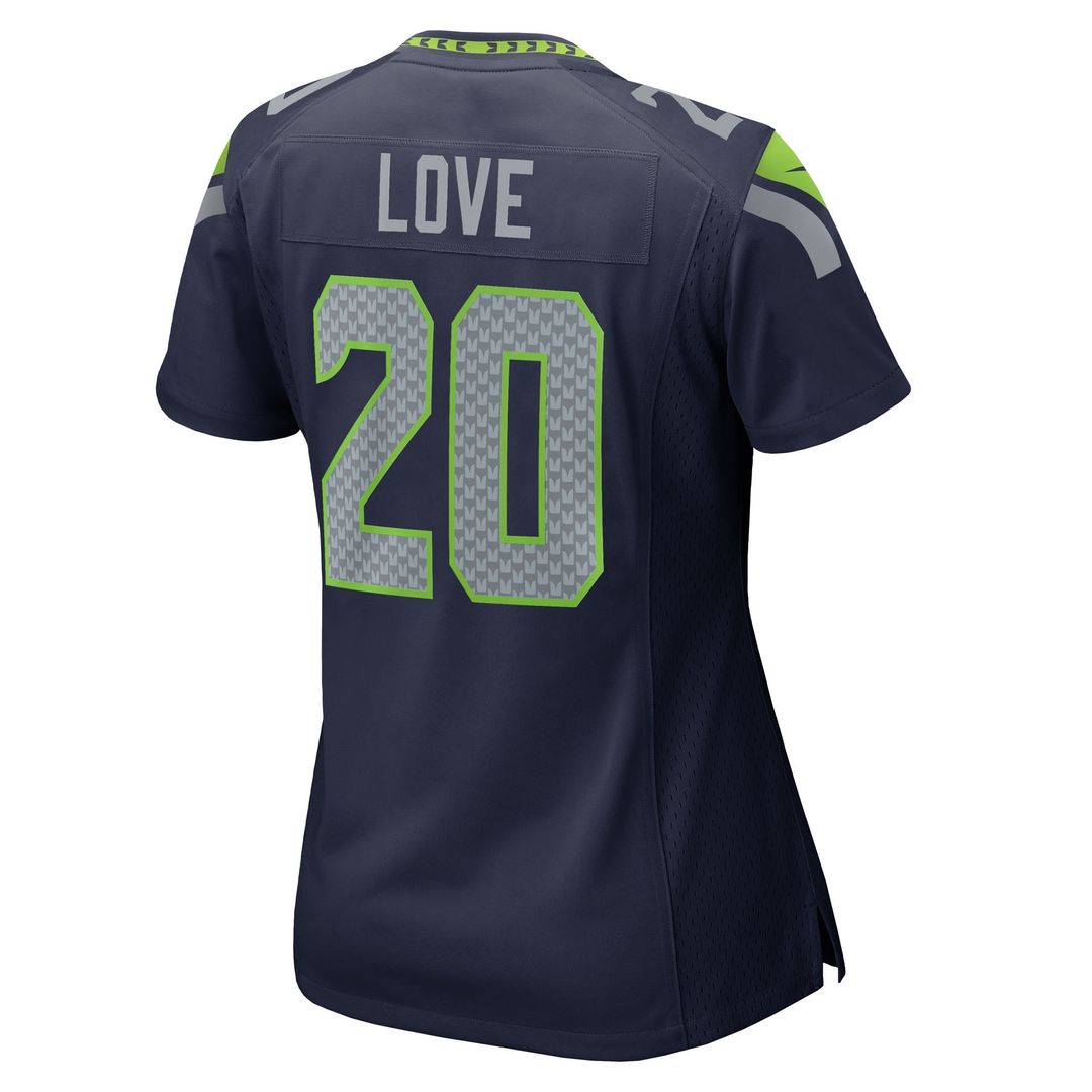 Julian Love Seattle Seahawks Women's Throwback Player Game Jersey - Royal