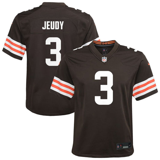 Jerry Jeudy Cleveland Browns Youth Team Game Jersey - Brown