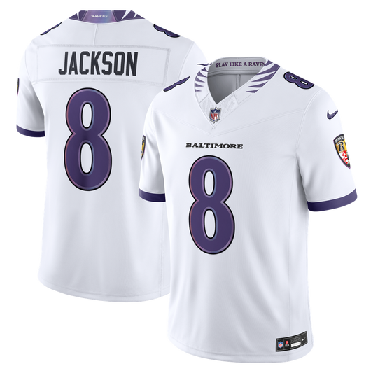 Lamar Jackson Baltimore Ravens Vapor F.U.S.E. Stitched Limited Jersey - White