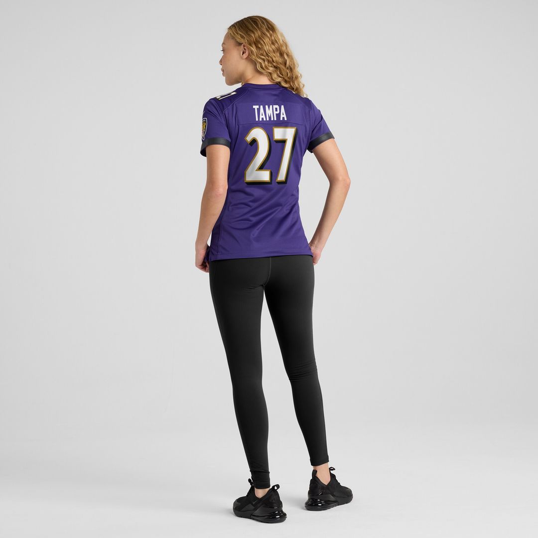 T.J. Tampa Baltimore Ravens Women's Game Jersey - Purple
