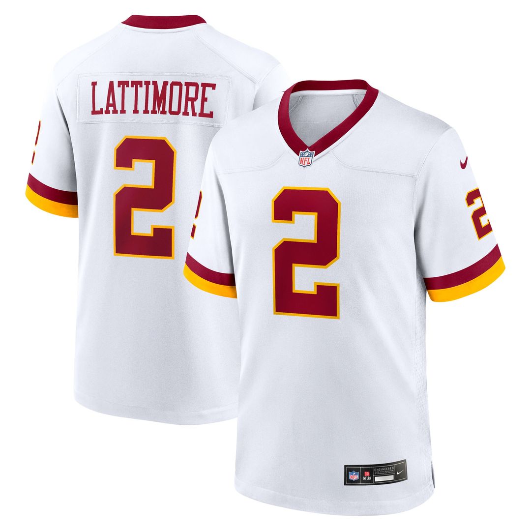 Marshon Lattimore Washington Commanders Game Super Bowl Era Jersey - White