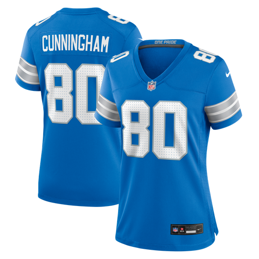 Malik Cunningham Detroit Lions Women's Team Game Jersey - Blue