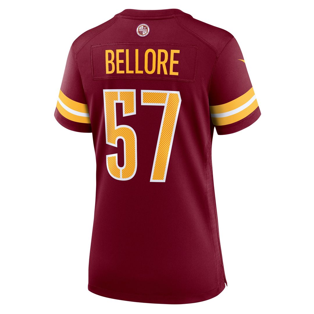 Nick Bellore Washington Commanders Women's Team Game Jersey - Burgundy