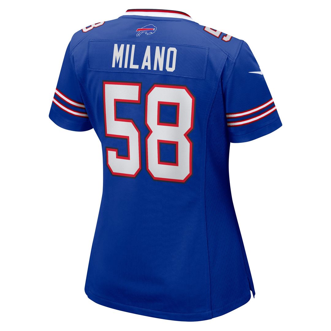 Matt Milano Buffalo Bills Women's Game Jersey - Royal