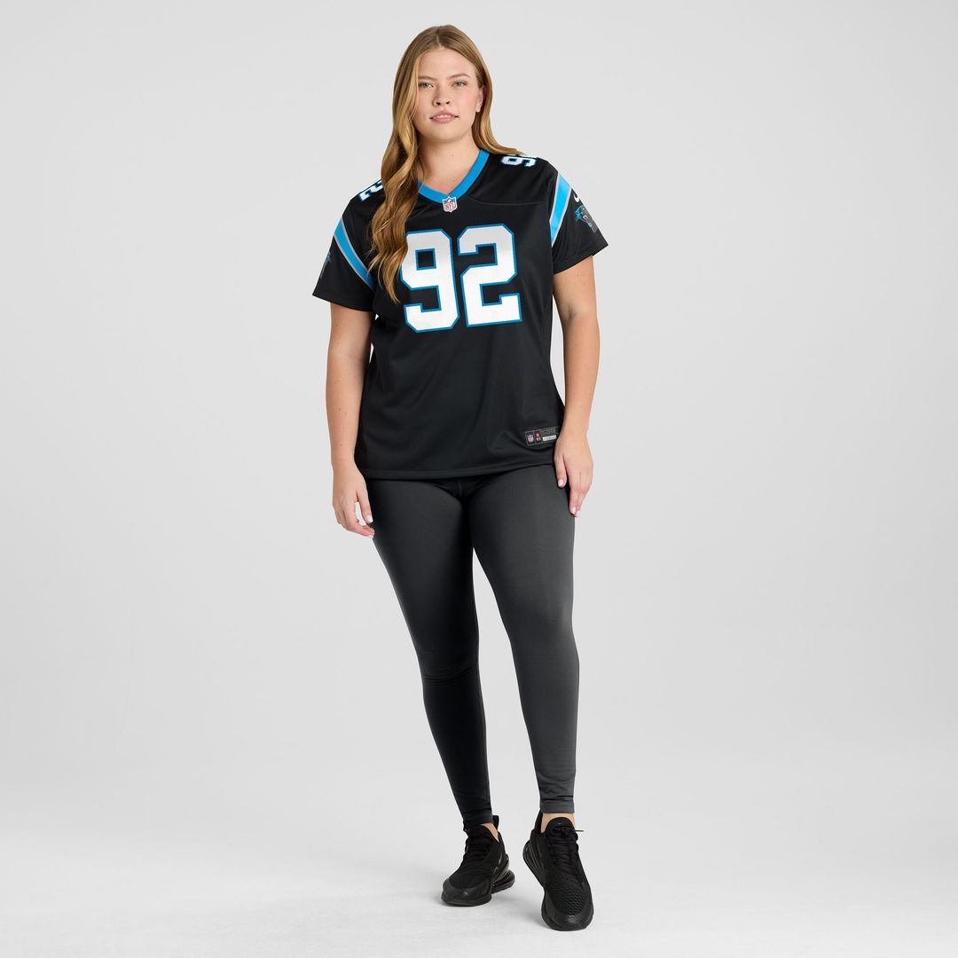 Cam Jackson Carolina Panthers Women's Team Game Jersey - Black