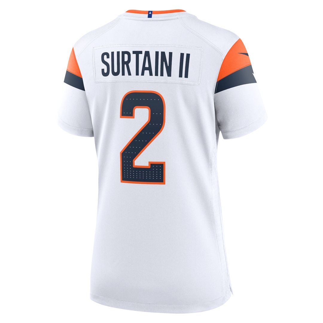 Patrick Surtain II Denver Broncos Women's Game Jersey - White