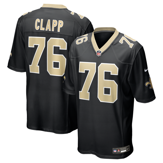 Will Clapp New Orleans Saints Team Game Jersey - Black