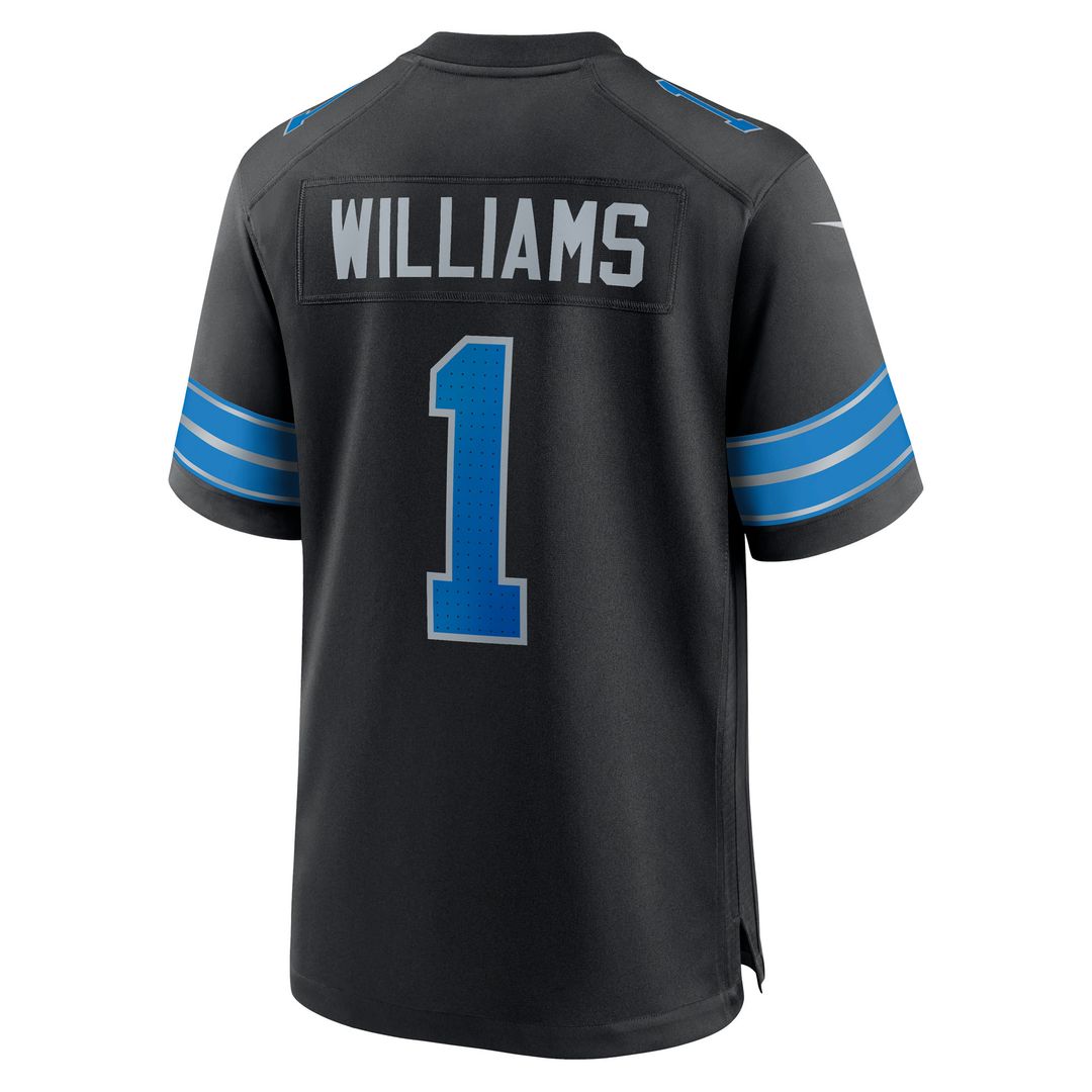 Jameson Williams Detroit Lions Alternate Game Player Jersey - Black