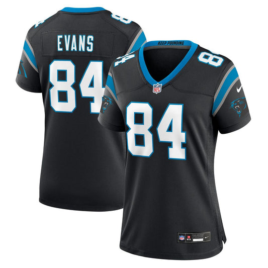 Mitchell Evans Carolina Panthers Women's Team Game Jersey - Black