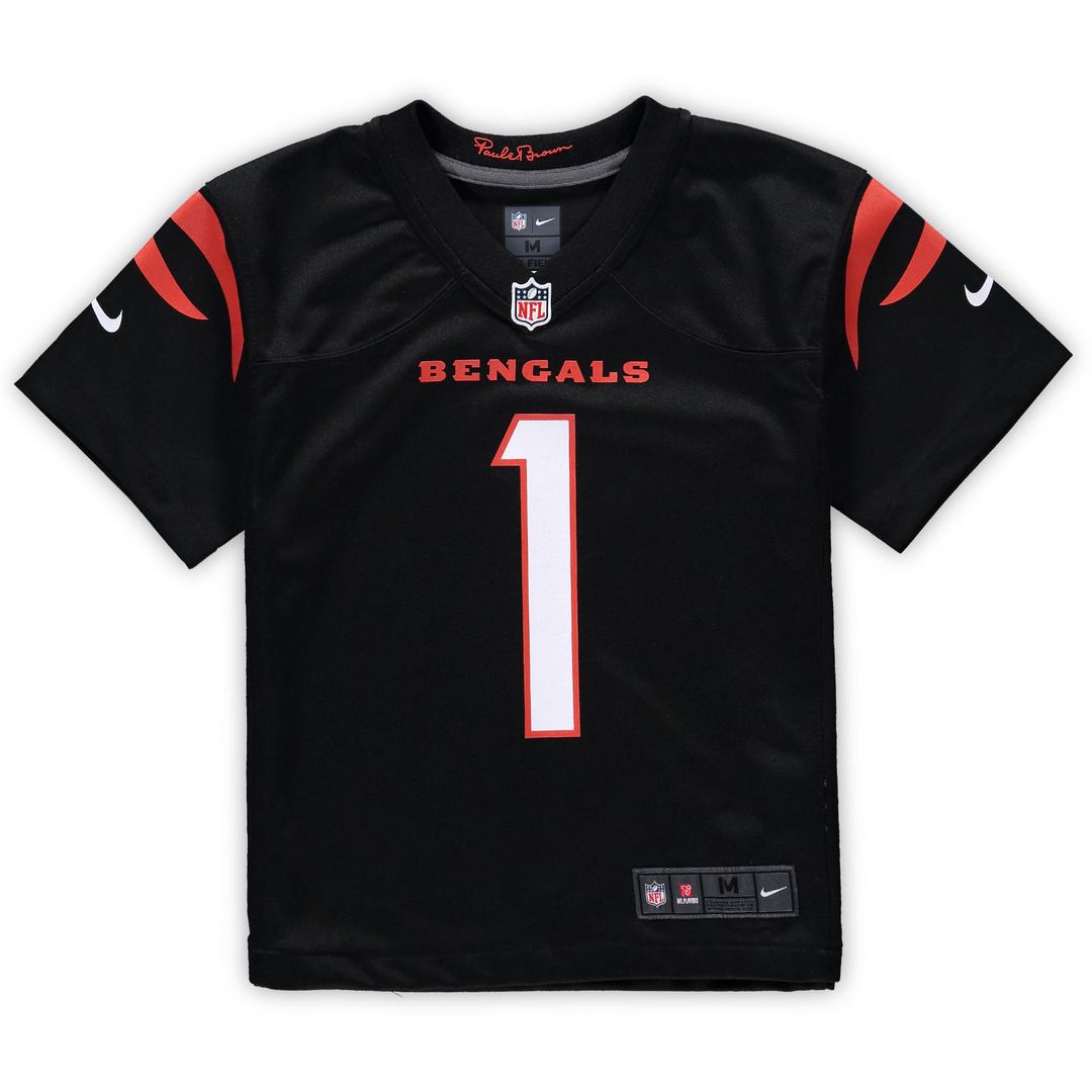 Ja'Marr Chase Cincinnati Bengals Preschool Game Jersey - Black