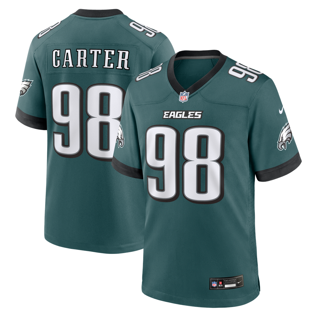 Jalen Carter Philadelphia Eagles Alternate Game Player Jersey - Black