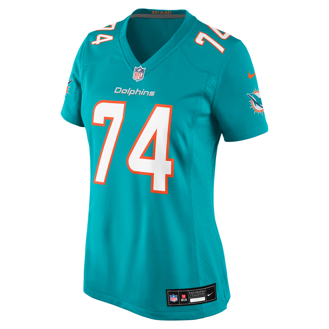 Kadyn Proctor Miami Dolphins Women's Team Game Jersey - Aqua