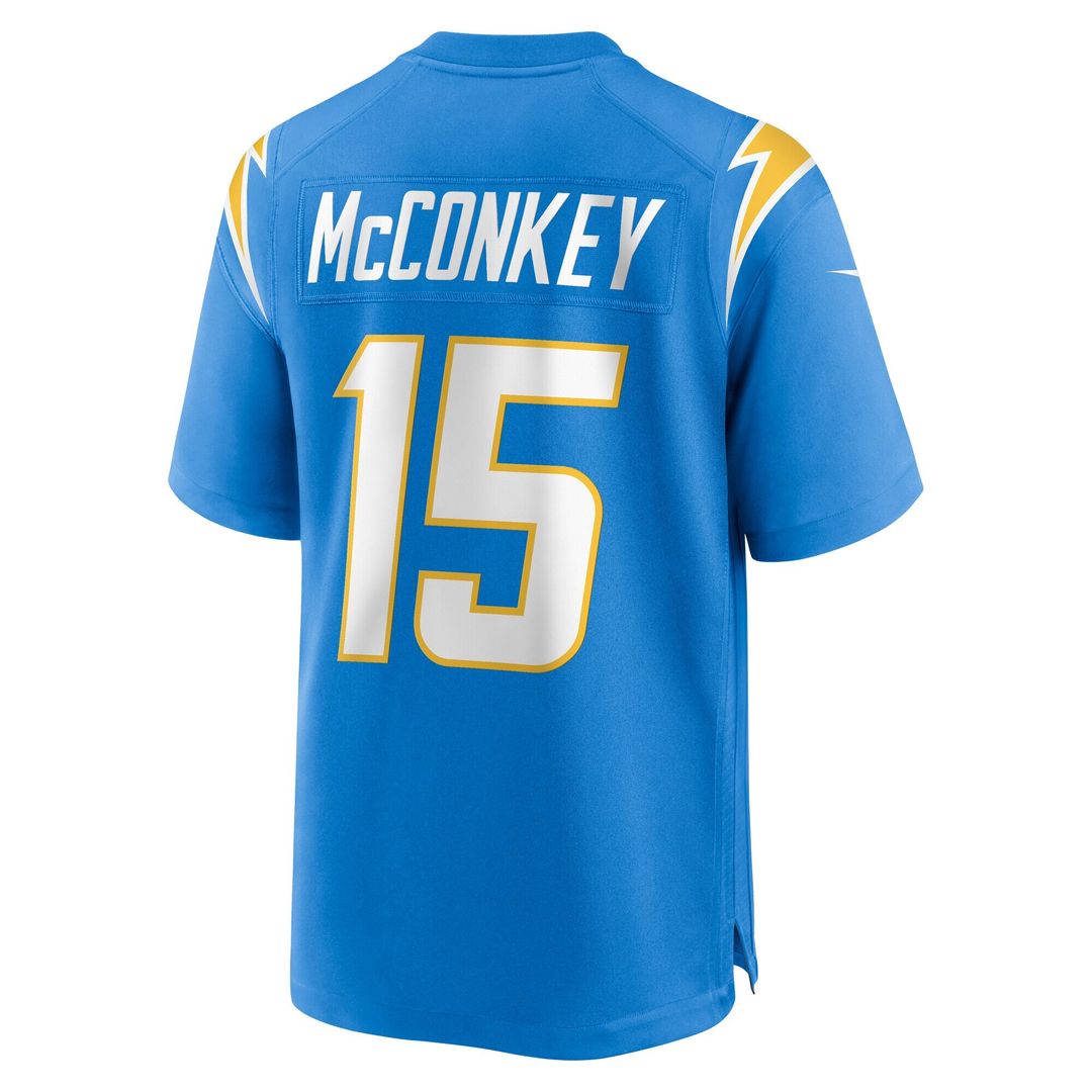 Ladd McConkey Los Angeles Chargers Youth Game Jersey - Powder Blue