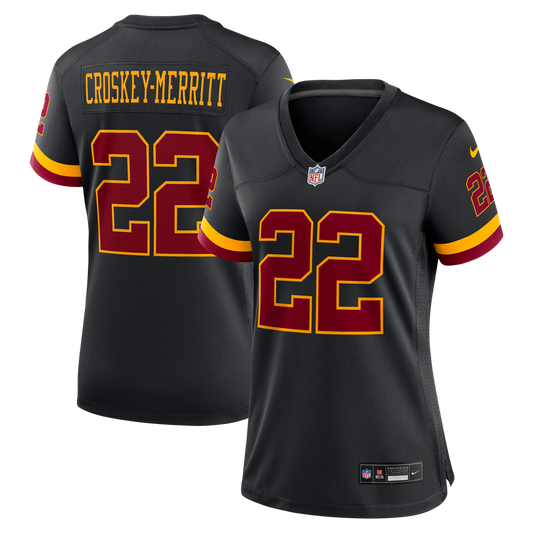 Jacory Croskey-Merritt Washington Commanders Women's Hail Raiser Alternate Game Jersey - Black
