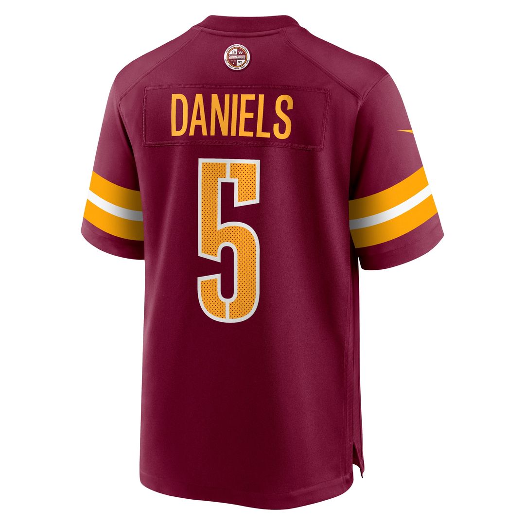 Jayden Daniels Washington Commanders Player Game Jersey - White