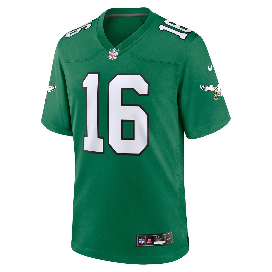 Tanner McKee Philadelphia Eagles Alternate Game Jersey - Kelly Green
