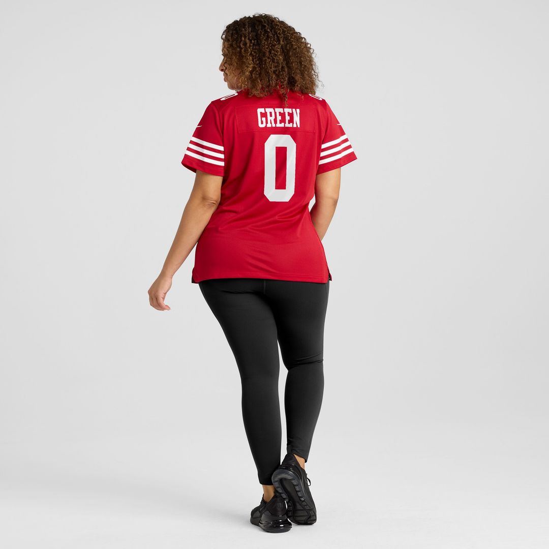 Renardo Green San Francisco 49ers Women's Team Game Jersey - Scarlet